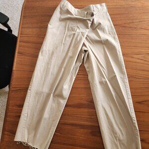 Zara Asymetrical Waist Band Khakis Size S